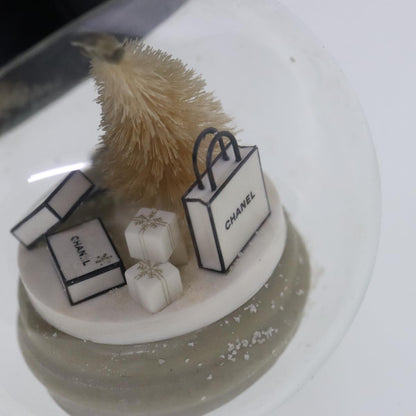CHANEL Snow Globe 2Set Clear CC bs18933