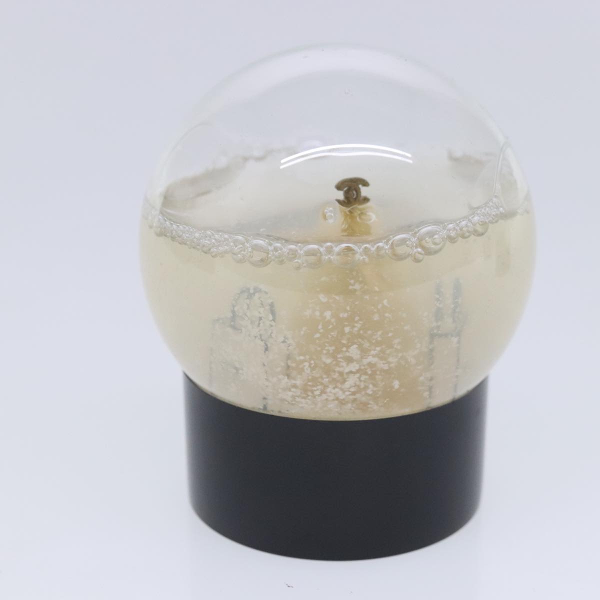 CHANEL Snow Globe 2Set Clear CC bs18933