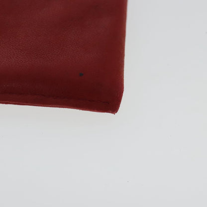CHANEL Sunglass Case Leather Red CC bs19060