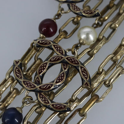 CHANEL Necklace metal Gold Tone CC bs19061