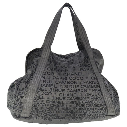 CHANEL Unlimited Tote Bag Nylon Silver CC bs19128