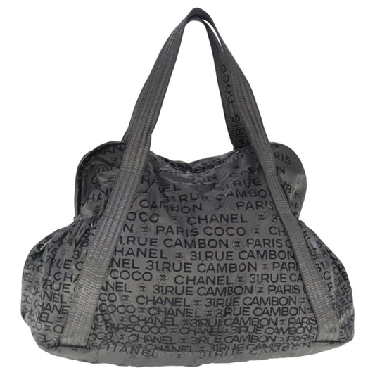 CHANEL Unlimited Tote Bag Nylon Silver CC bs19128