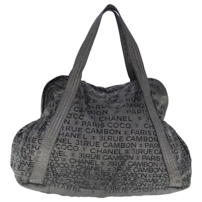 CHANEL Unlimited Tote Bag Nylon Silver CC bs19128