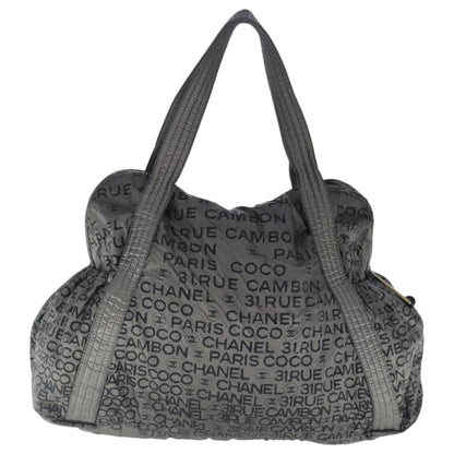 CHANEL Unlimited Tote Bag Nylon Silver CC bs19128