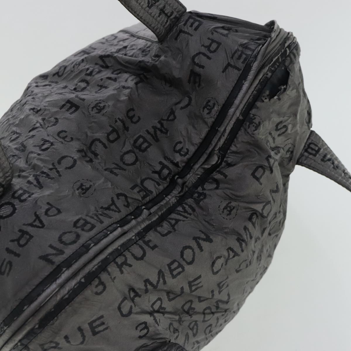 CHANEL Unlimited Tote Bag Nylon Silver CC bs19128