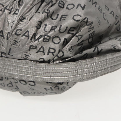 CHANEL Unlimited Shoulder Bag Nylon Silver CC bs19166