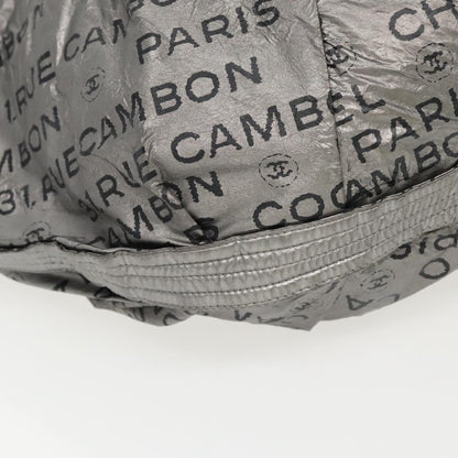 CHANEL Unlimited Shoulder Bag Nylon Silver CC bs19166