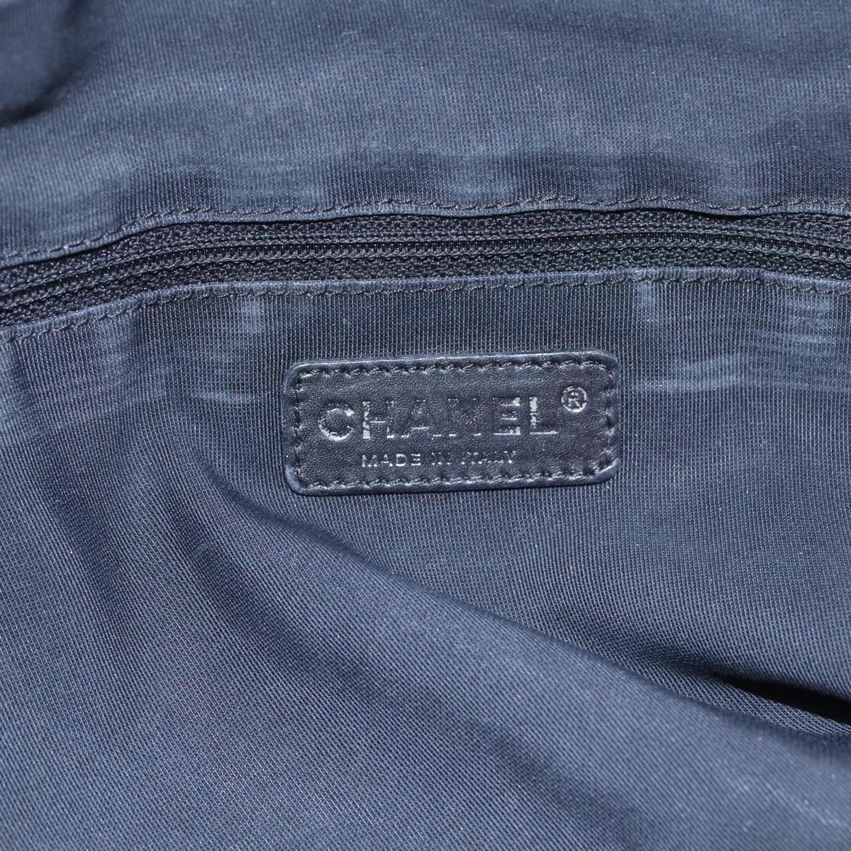 CHANEL Unlimited Shoulder Bag Nylon Silver CC bs19166