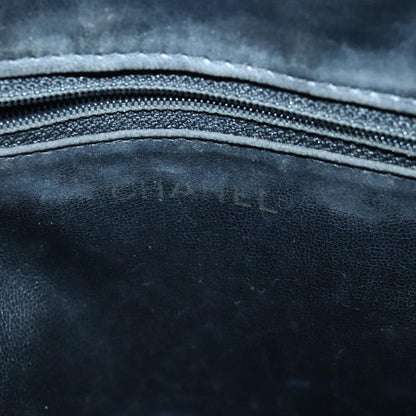 CHANEL V Stitch Hand Bag Patent leather Black Gold CC bs19212