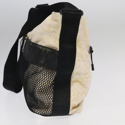 CHANEL Chanel Sports Shoulder Bag Nylon White Black CC bs19291