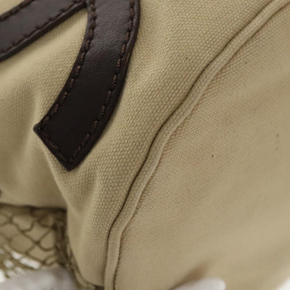 CHANEL Shoulder Bag Canvas Beige CC bs19434