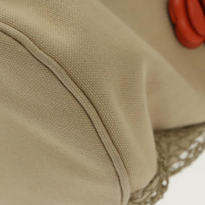 CHANEL Shoulder Bag Canvas Beige CC bs19434