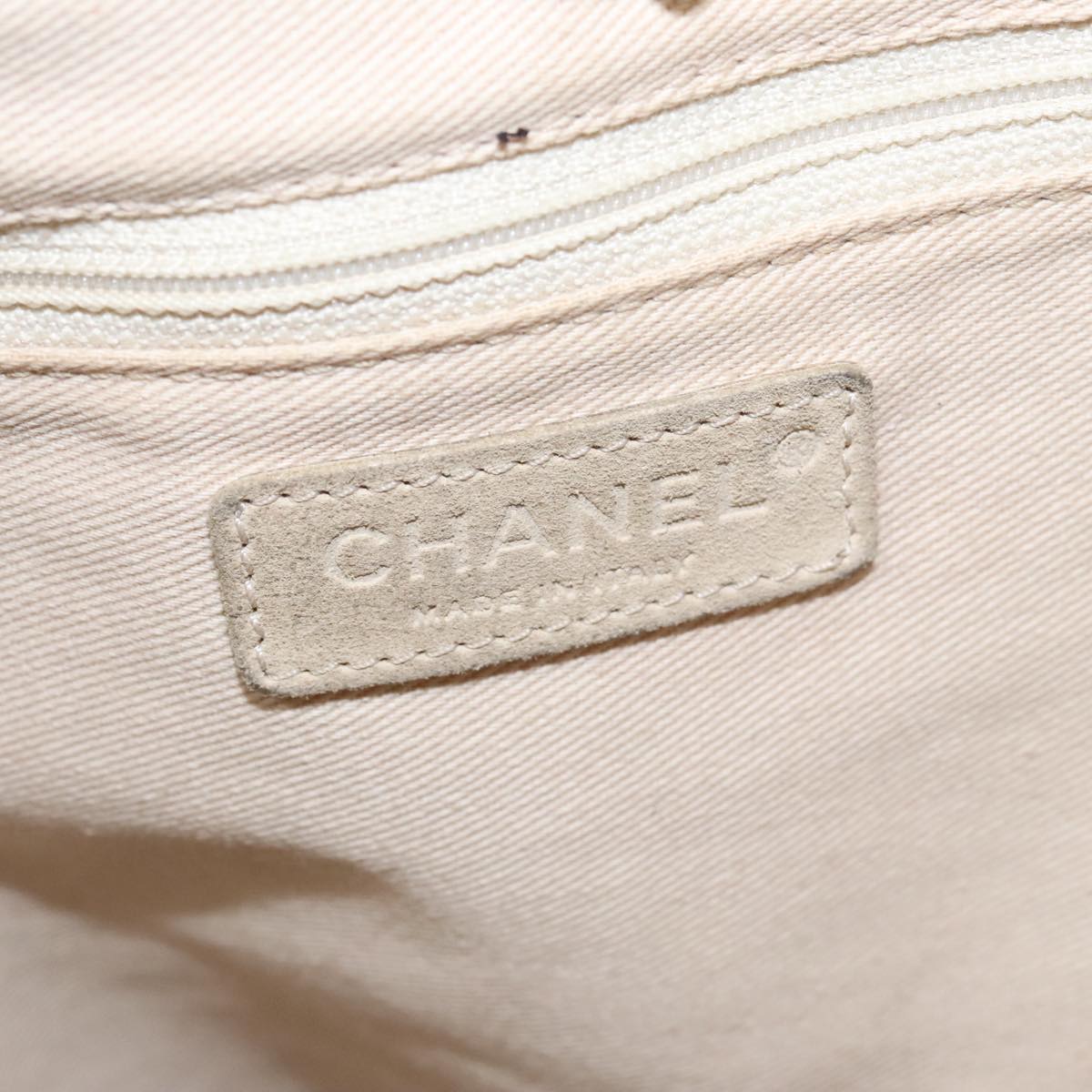 CHANEL Shoulder Bag Canvas Beige CC bs19434