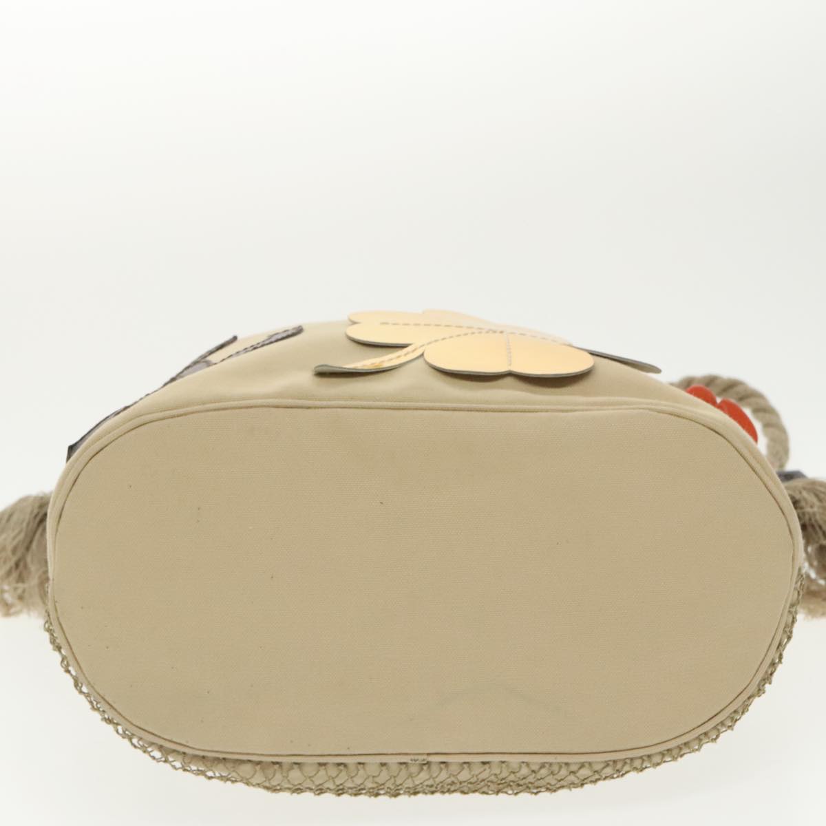 CHANEL Shoulder Bag Canvas Beige CC bs19434