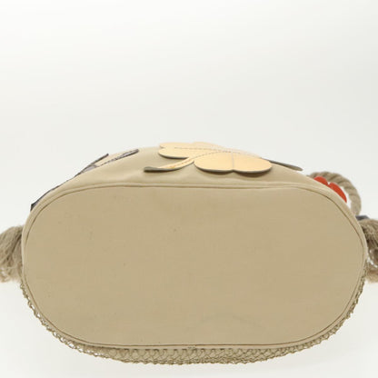 CHANEL Shoulder Bag Canvas Beige CC bs19434