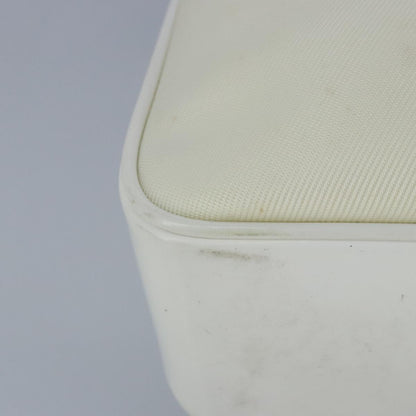 GUCCI Bamboo Hand Bag Nylon Leather White Silver 000 2040 0538  bs19480