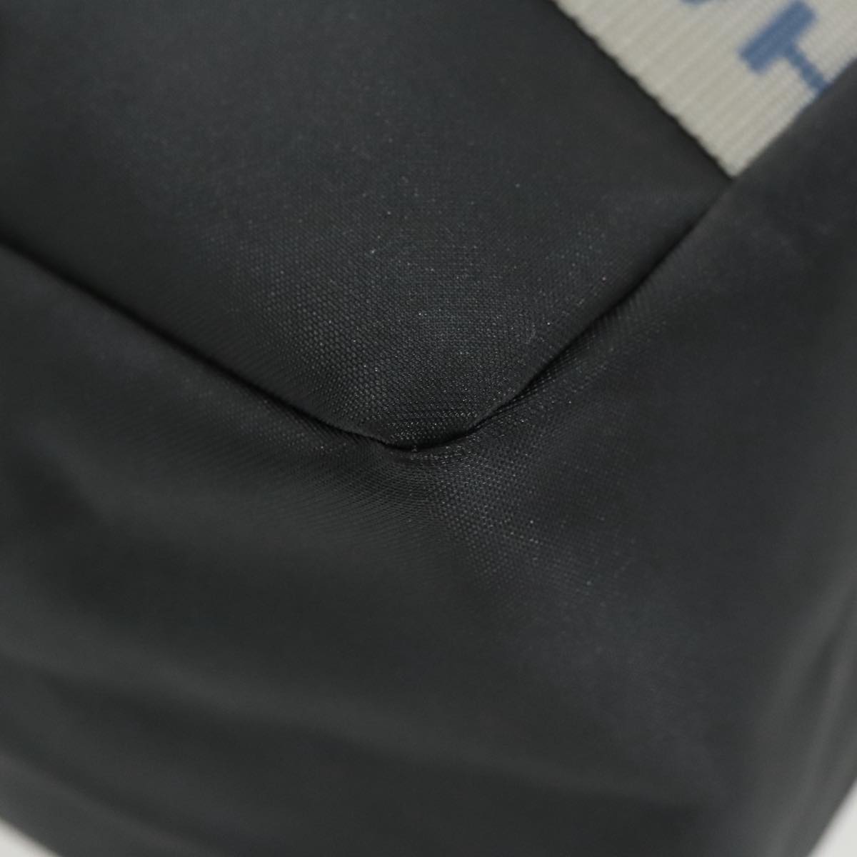 CHANEL Tote Bag Nylon Gray White CC bs19531
