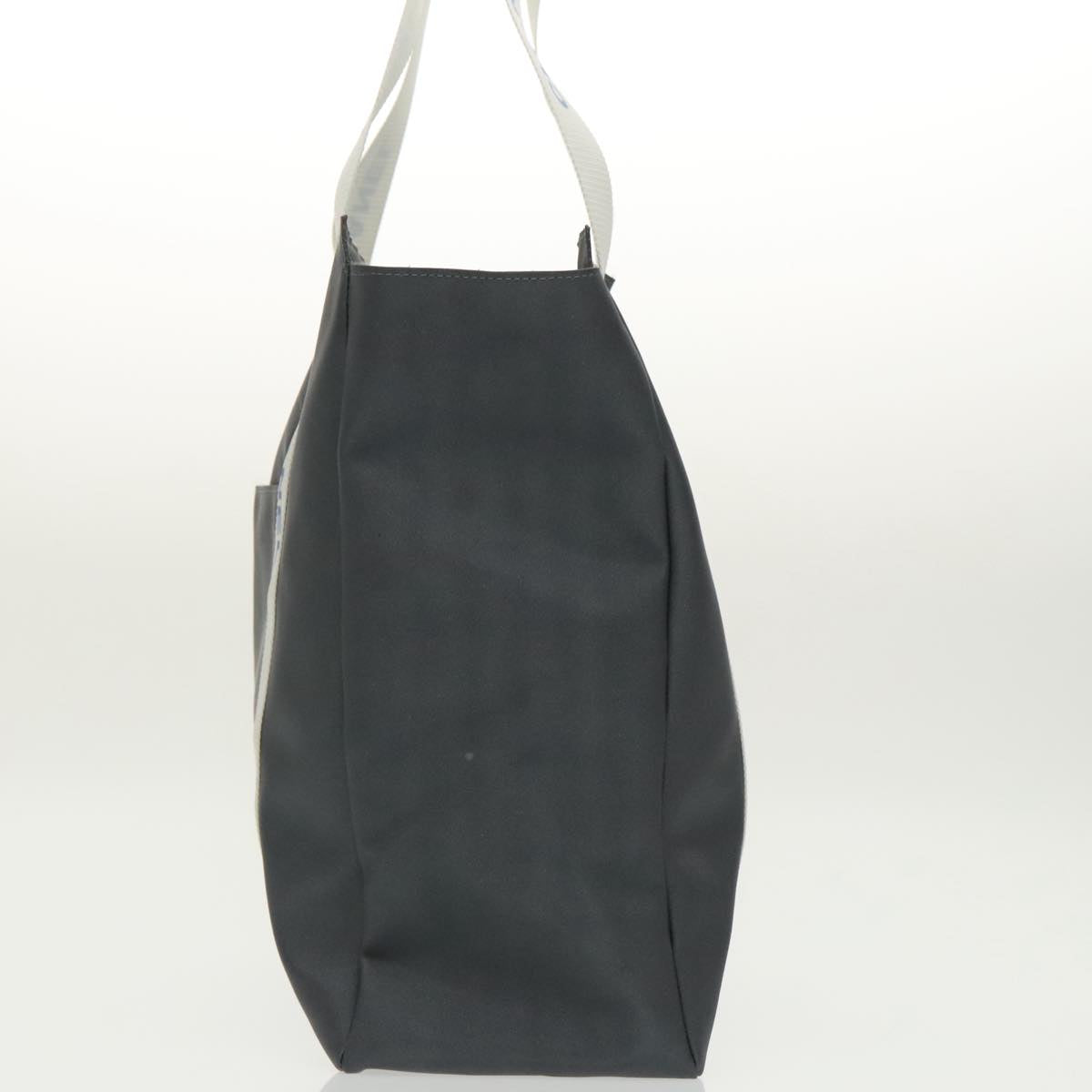 CHANEL Tote Bag Nylon Gray White CC bs19531
