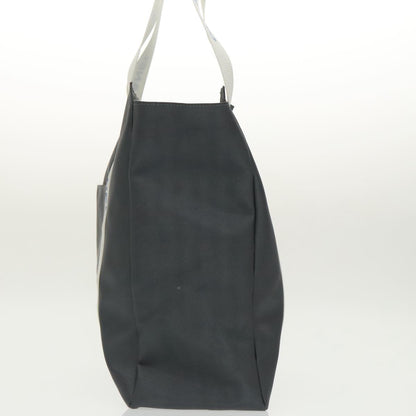 CHANEL Tote Bag Nylon Gray White CC bs19531
