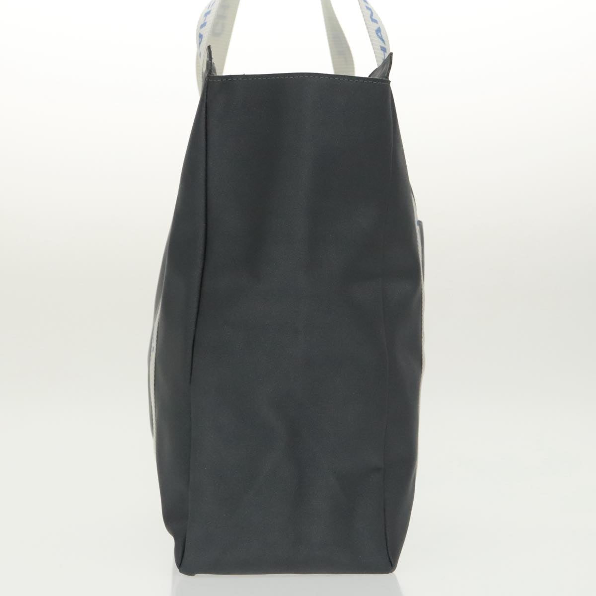 CHANEL Tote Bag Nylon Gray White CC bs19531