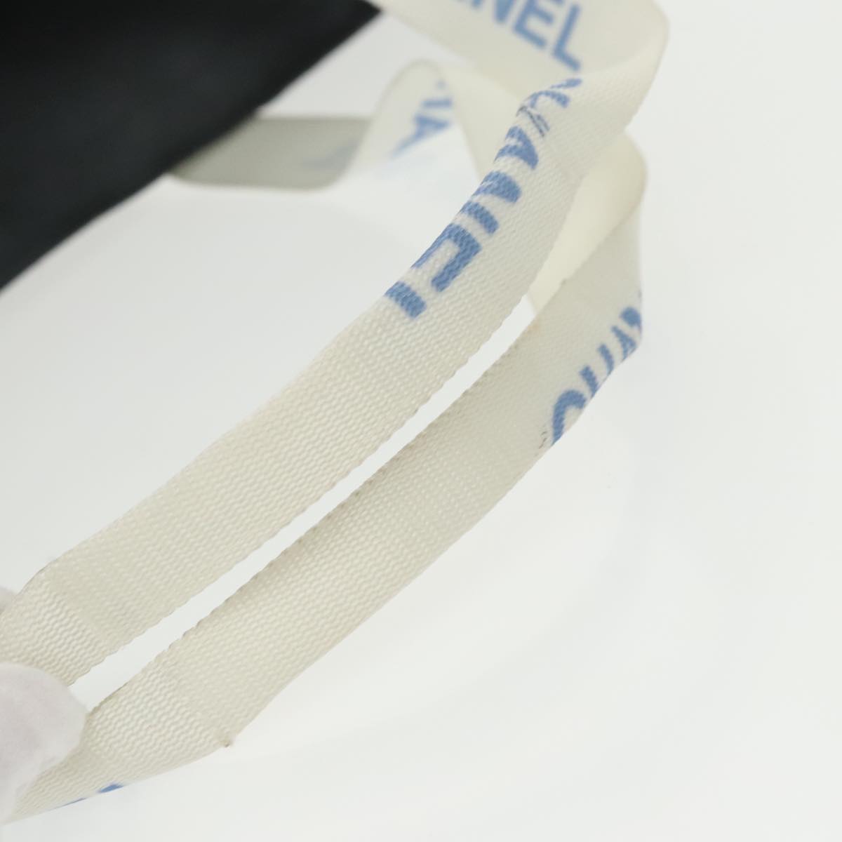 CHANEL Tote Bag Nylon Gray White CC bs19531