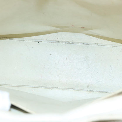 CHANEL Shoulder Bag Caviar Skin White CC bs19618