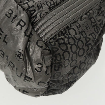 CHANEL Unlimited Tote Bag Nylon Silver CC bs19653