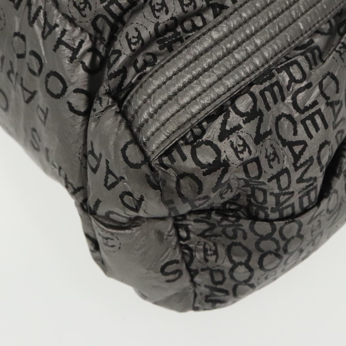 CHANEL Unlimited Tote Bag Nylon Silver CC bs19653