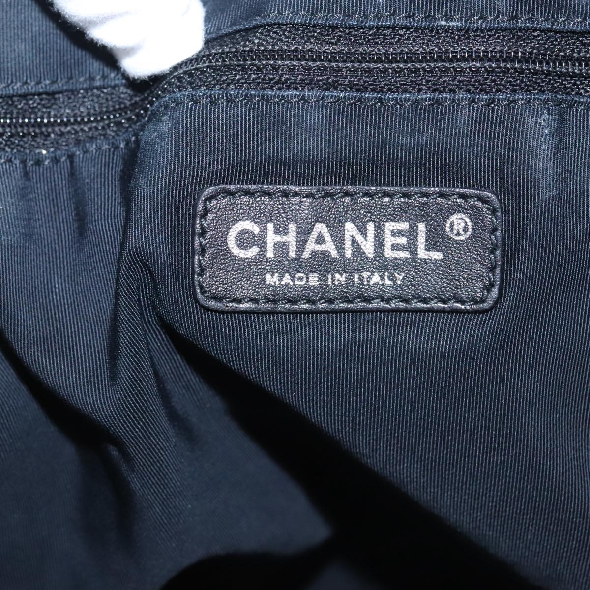 CHANEL Unlimited Tote Bag Nylon Silver CC bs19653