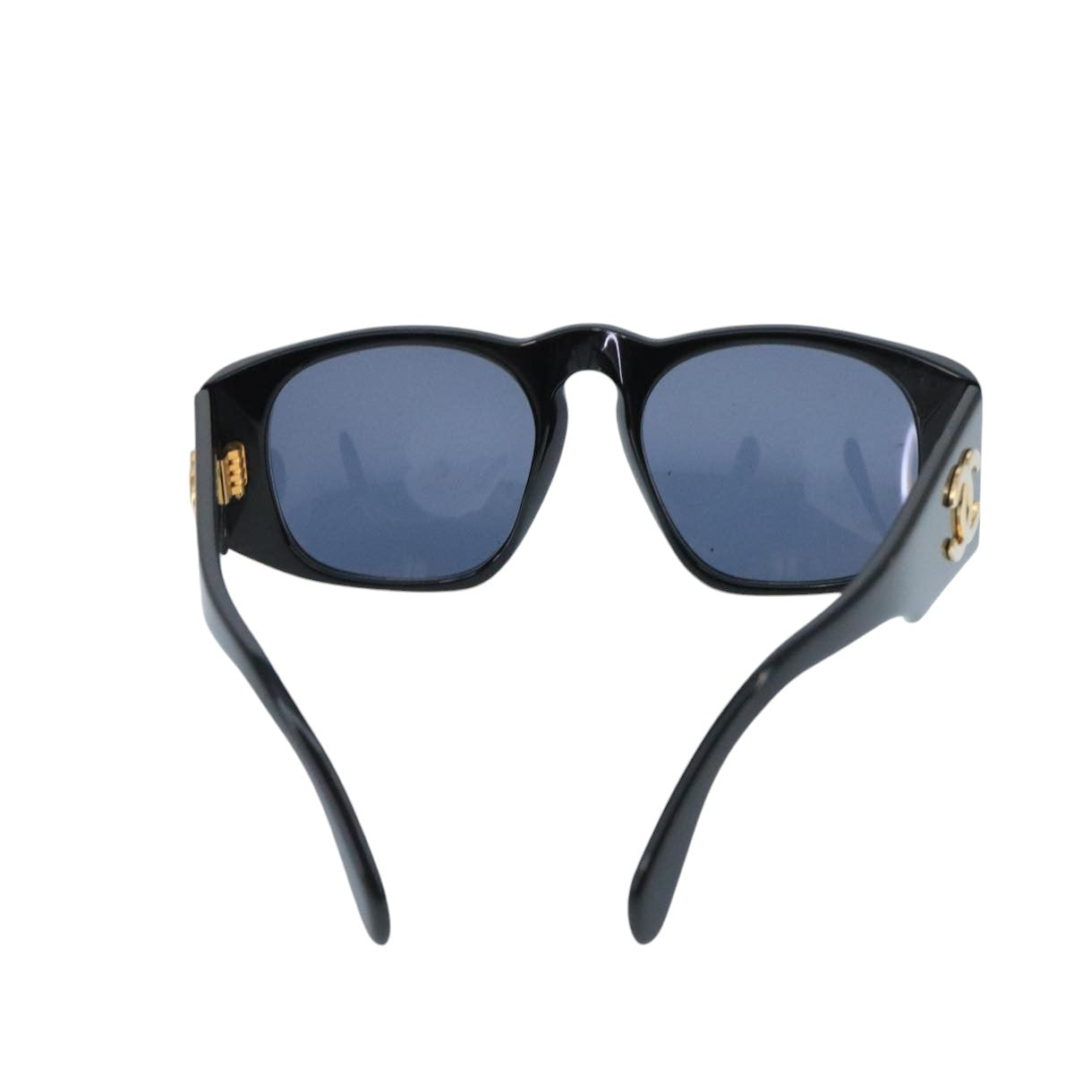 CHANEL Sunglasses plastic Black CC bs19747