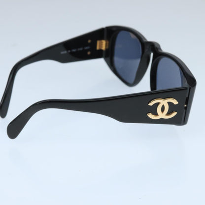 CHANEL Sunglasses plastic Black CC bs19747