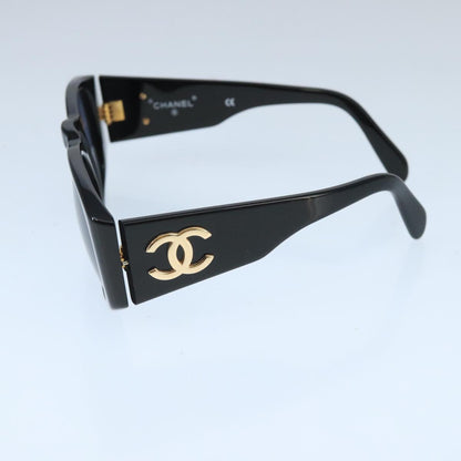 CHANEL Sunglasses plastic Black CC bs19747