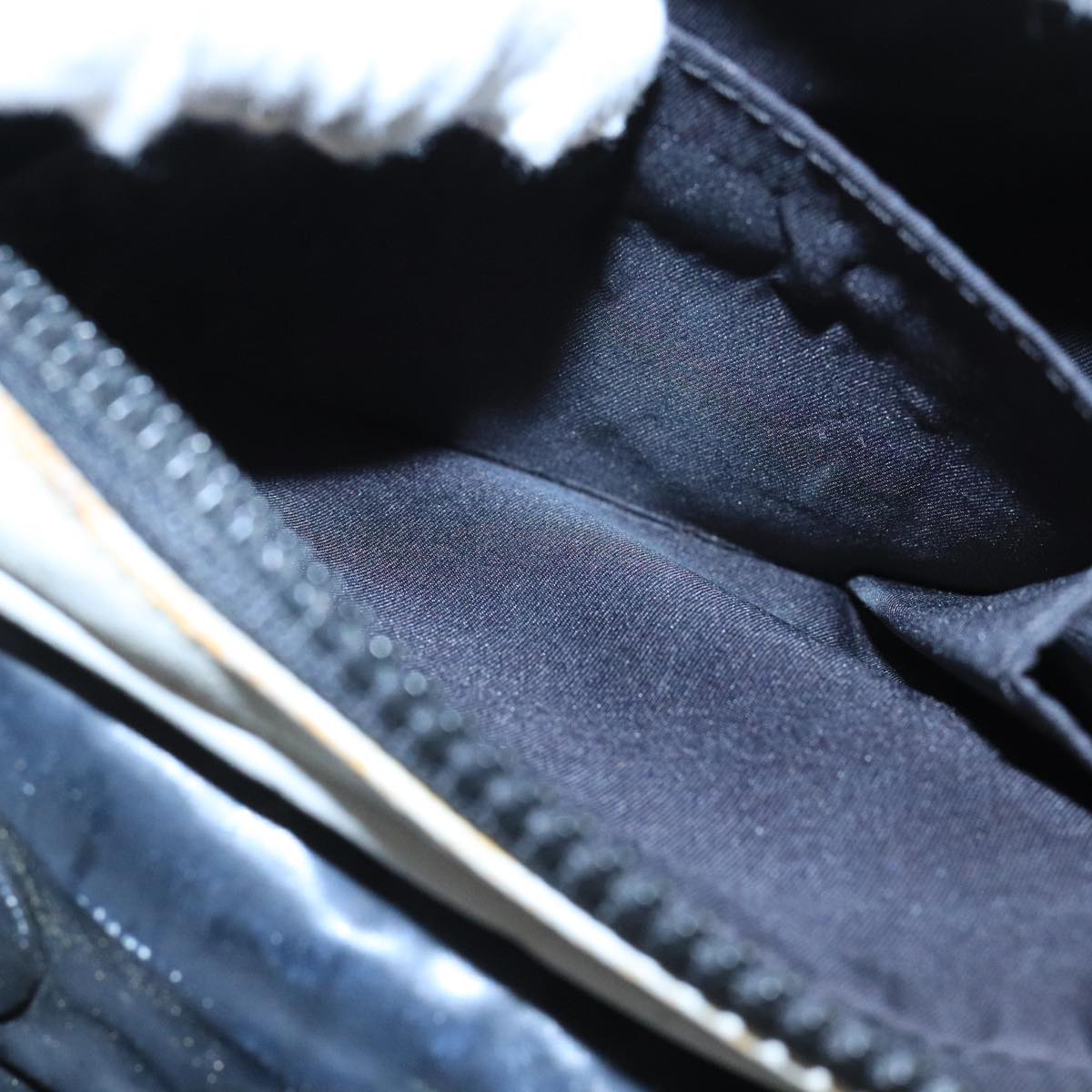 CHANEL Sports Choco Bar Chain Shoulder Bag Coated Canvas Gray CC bs19812