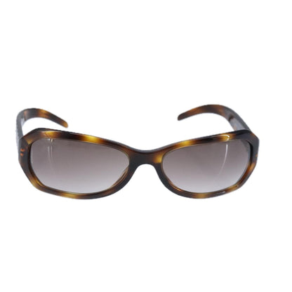 CHANEL Sunglasses plastic Brown CC bs20031