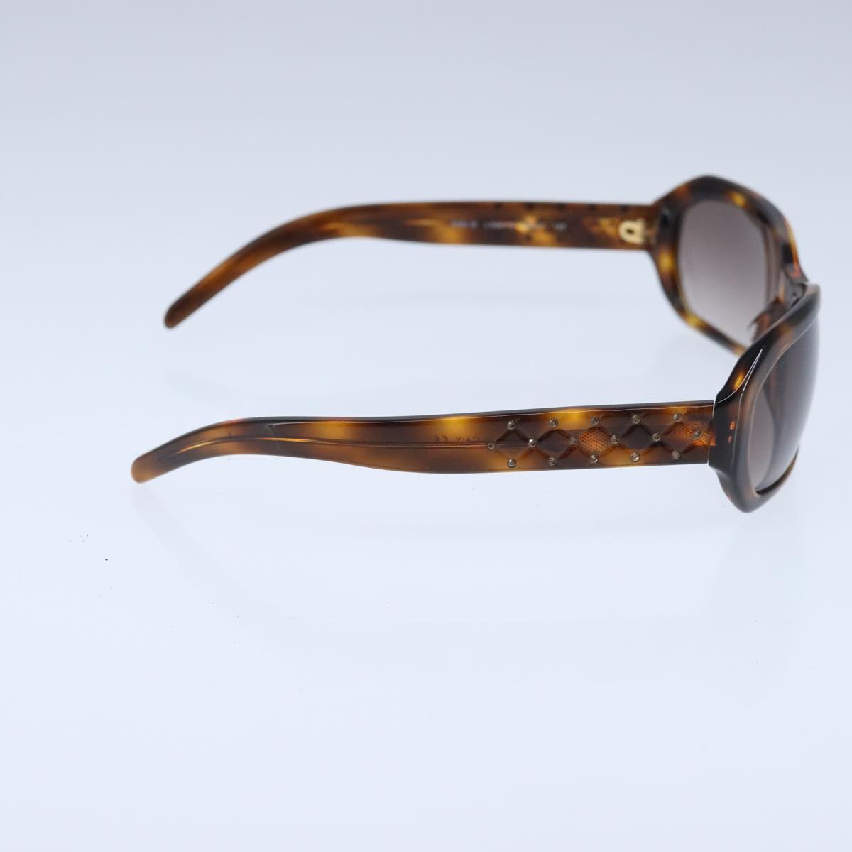 CHANEL Sunglasses plastic Brown CC bs20031
