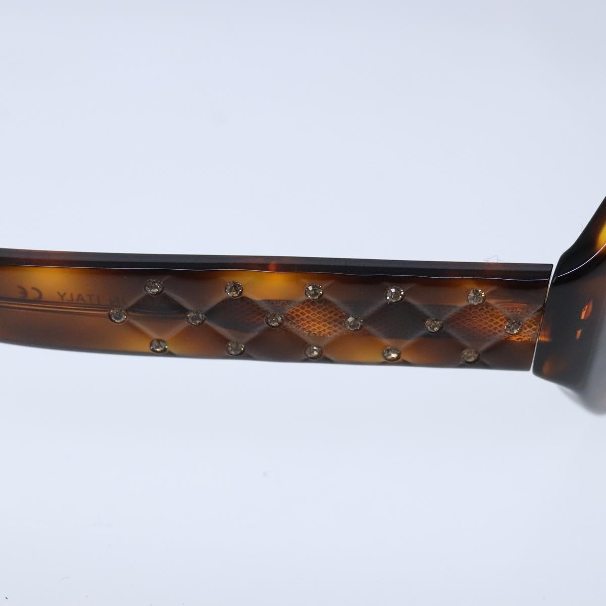 CHANEL Sunglasses plastic Brown CC bs20031