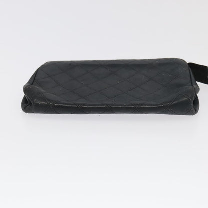 CHANEL Pouch Lamb Skin 2Set Black Red CC bs20043
