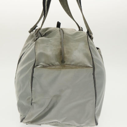 CHANEL Sports Boston Bag Canvas Silver Black CC bs20164