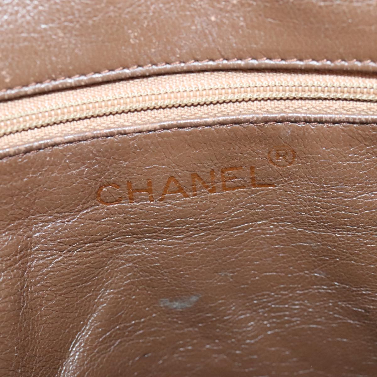 CHANEL Matelasse Shoulder Bag Canvas Beige CC bs20198