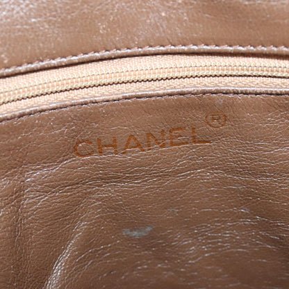 CHANEL Matelasse Shoulder Bag Canvas Beige CC bs20198