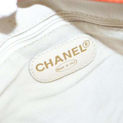 CHANEL Chain Shoulder Bag Caviar Skin Orange Gold CC bs20233
