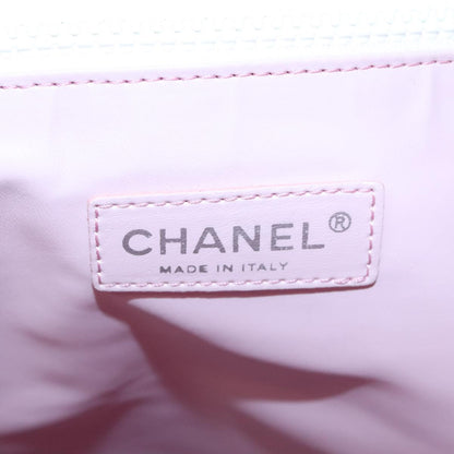 CHANEL High Summer Tote Bag Canvas Pink Silver CC bs20236