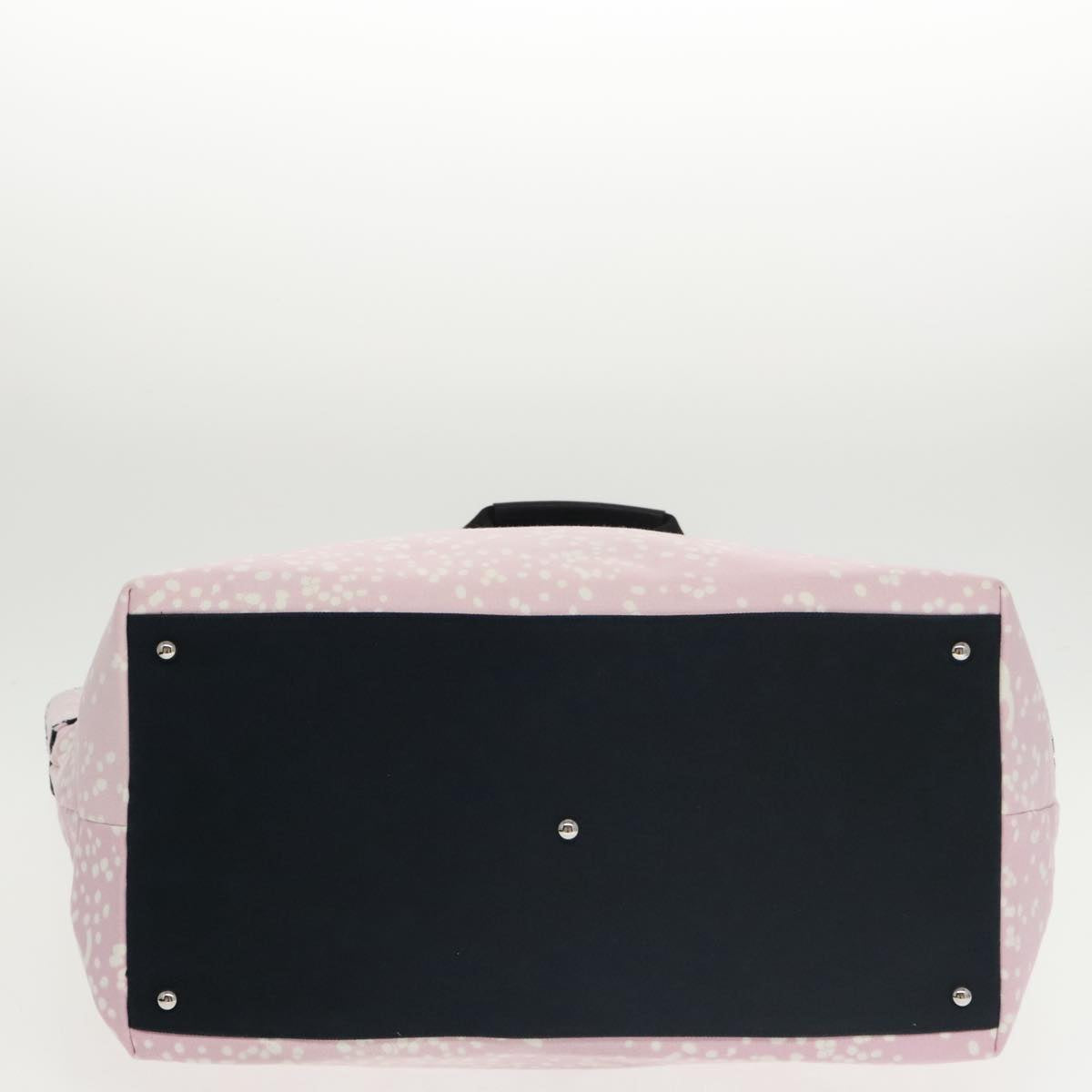 CHANEL High Summer Tote Bag Canvas Pink Silver CC bs20236