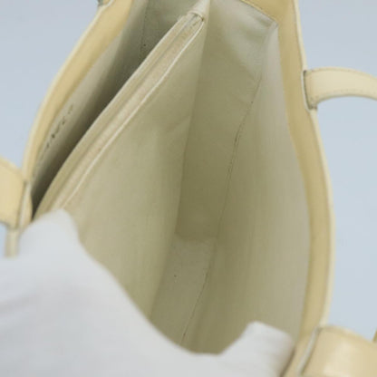 CHANEL Tote Bag Enamel White CC bs20237