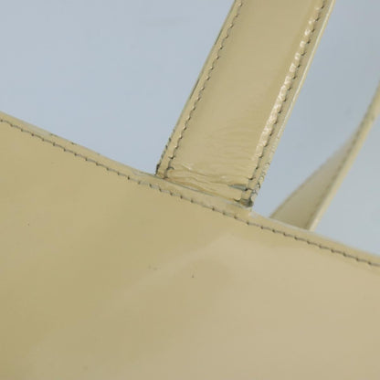 CHANEL Tote Bag Enamel White CC bs20237
