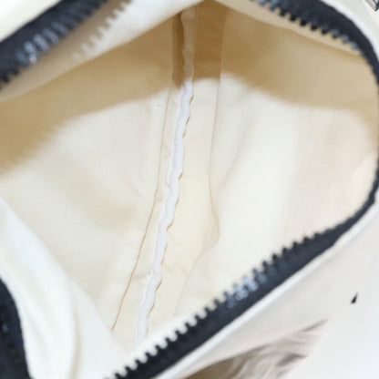 CHANEL Sports Shoulder Bag Nylon White Black Silver CC bs20241
