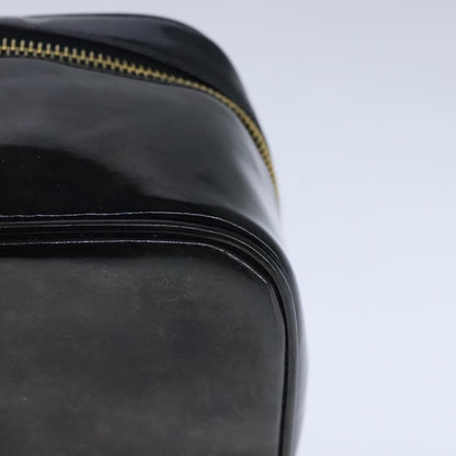 CHANEL Vanity Pouch Enamel Black Gold CC bs20306