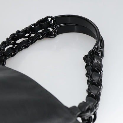 CHANEL COCO Mark Chain Tote Bag Lamb Skin Black CC bs20389