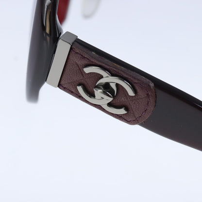 CHANEL Sunglasses plastic Brown CC bs20396
