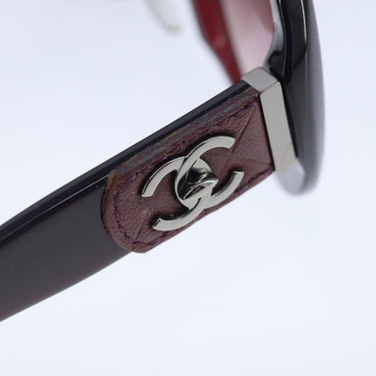CHANEL Sunglasses plastic Brown CC bs20396